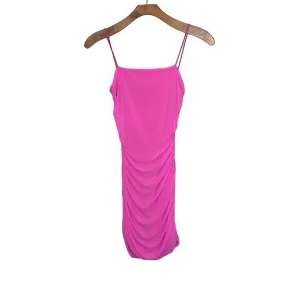 Princess Polly Holloway Wishes cutout pink mesh lined Dress size 6 - Picture 2 of 9